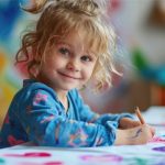 Разноцветный павлин из красок - поделки с детьми - AICA